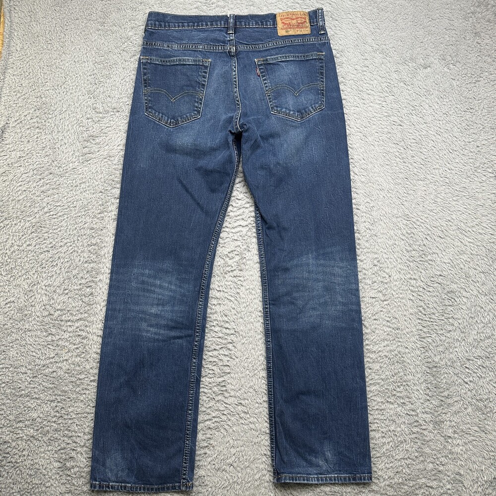 Levis 569 Jeans Mens 33x34 Blue Dark Denim Bootcut